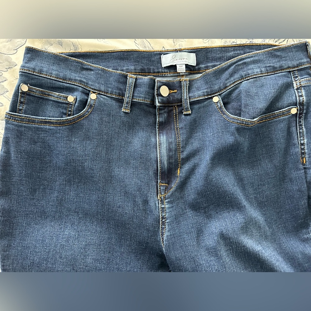 Encore by Idina Menzel High Waisted
Crop Jeans - Picture 3 of 5